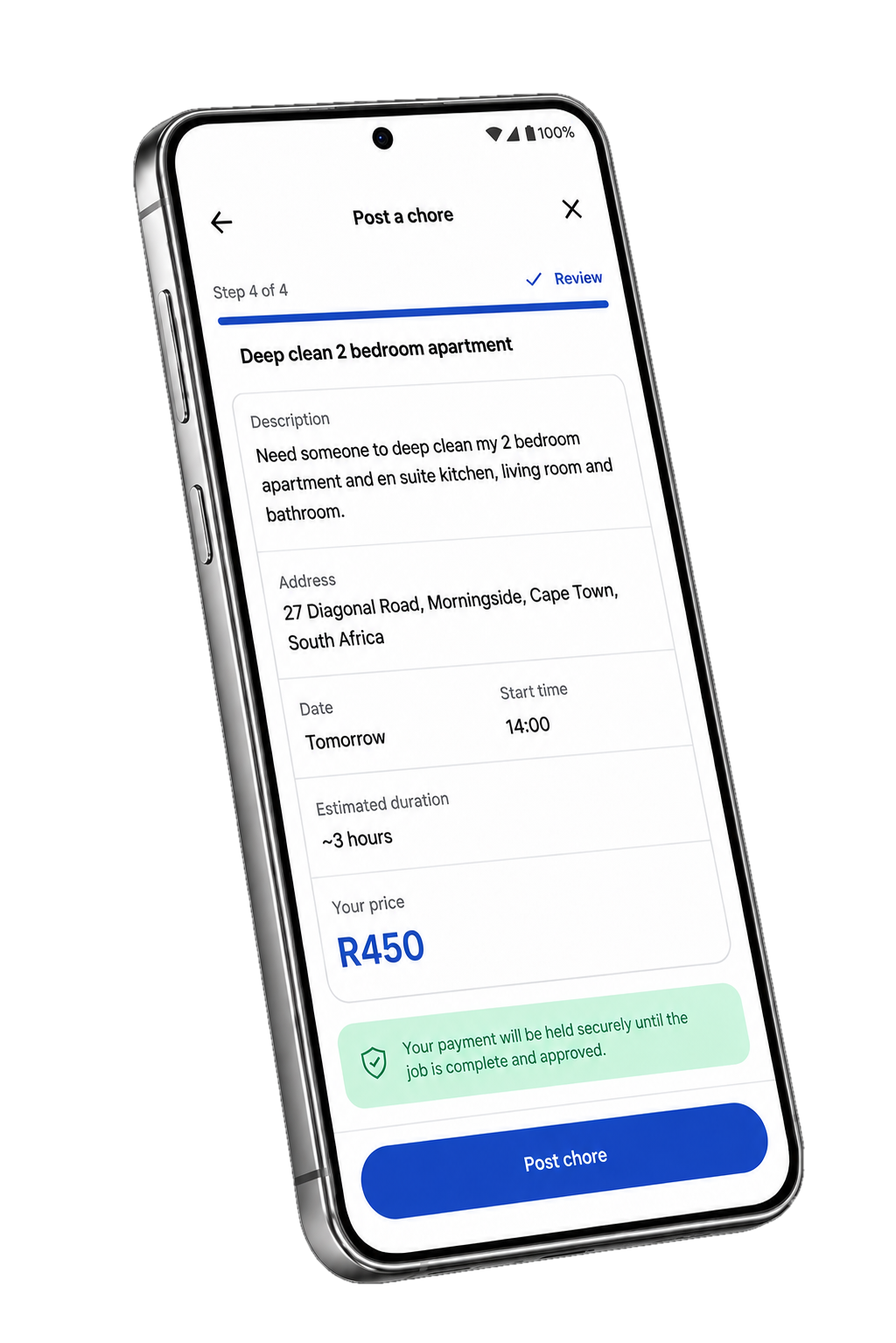 Chorely customer app