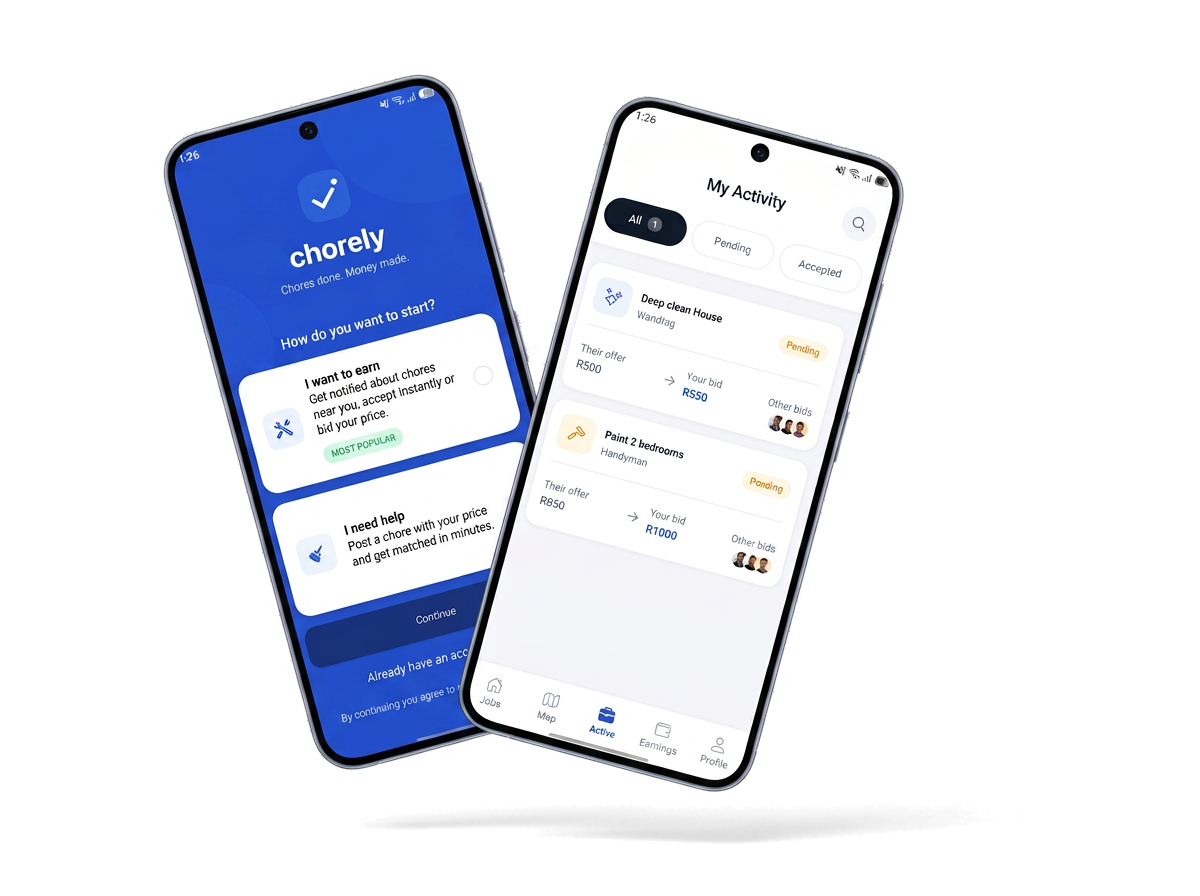 Chorely mobile app